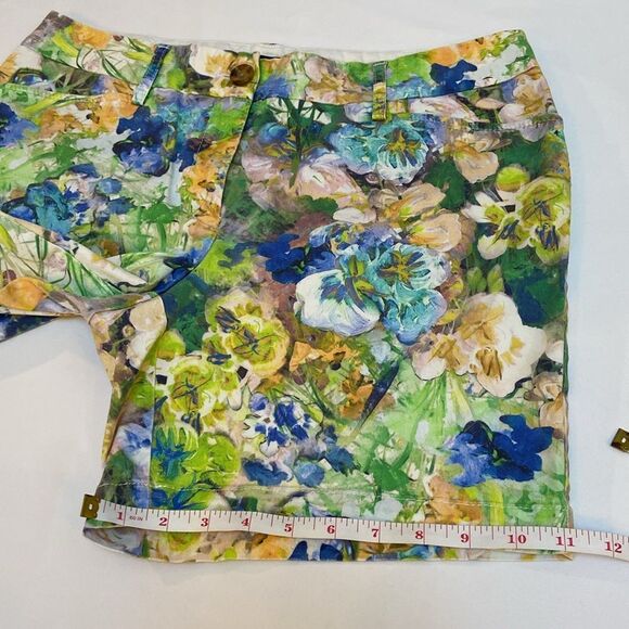 Lands' End Floral Mid Rise Women's Shorts - Picture 5 of 10